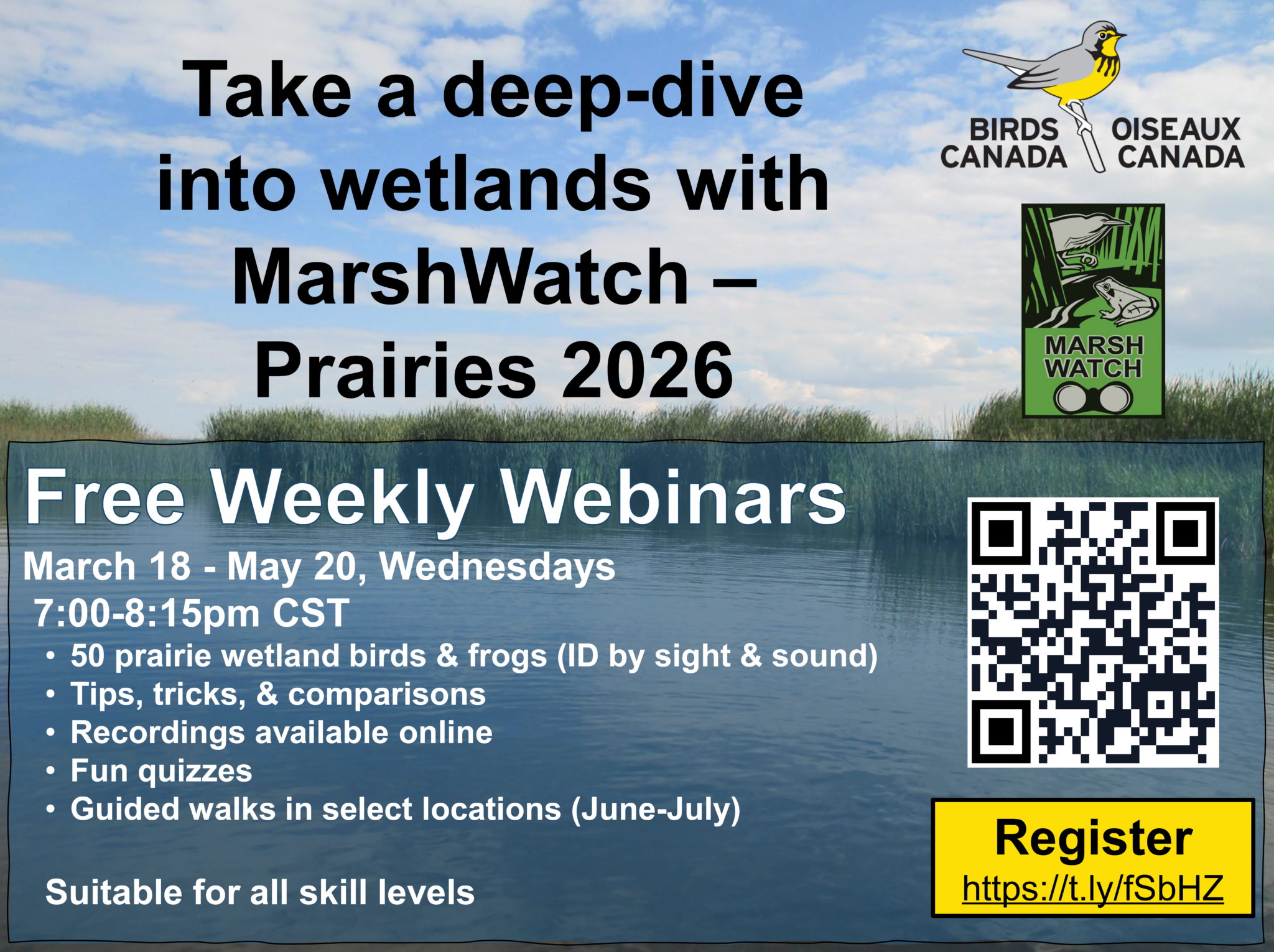 MarshWatch – Prairies 2026 - ID Session 2 &amp; Wetland Plants